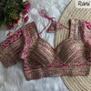 Heavy Pure Soft Roman Silk With Sequence Work Blouses Wholesale In India